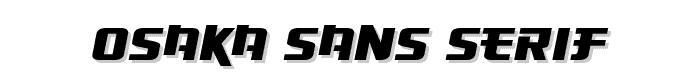 Osaka-Sans Serif font